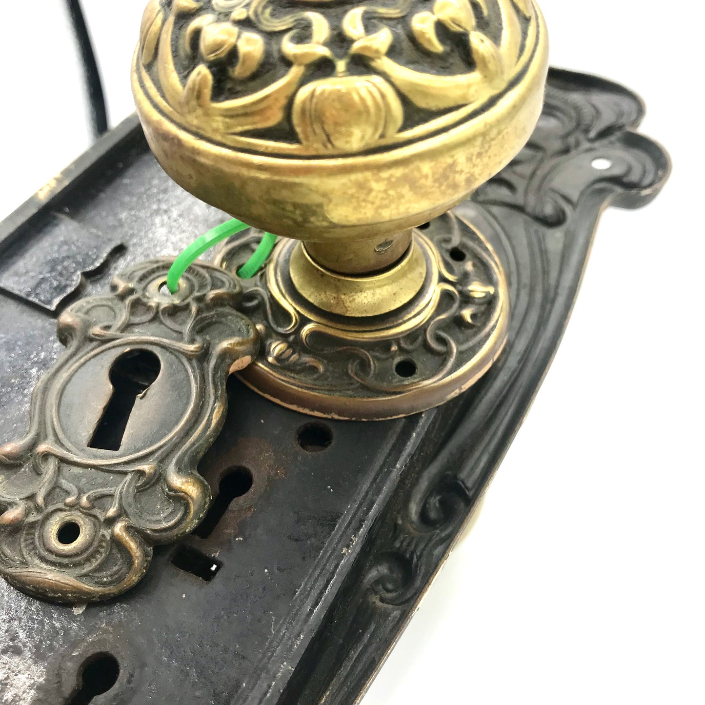 Antique Yale & Towne Olympian c. 1905 Exterior Door Knob Set