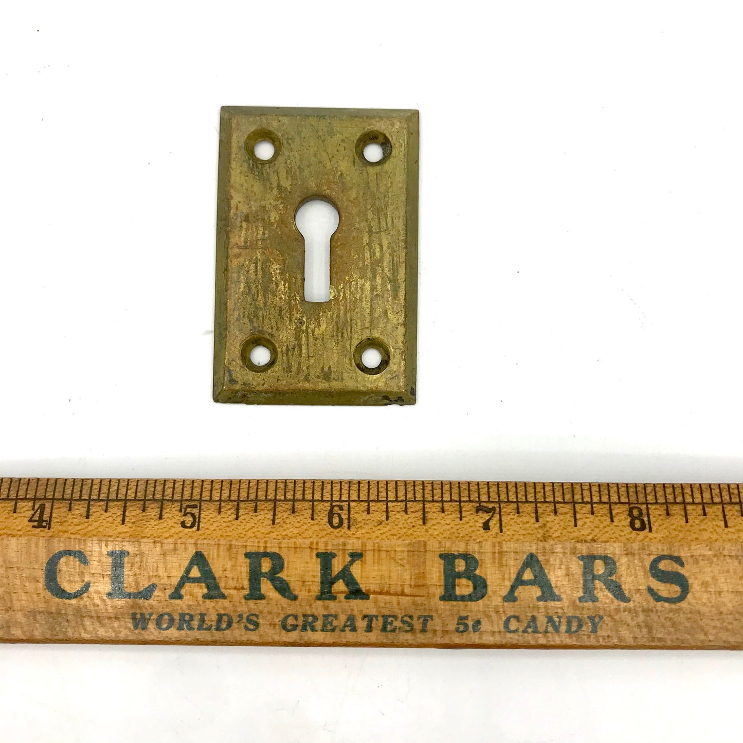 Cast Brass Keyhole Escutcheon