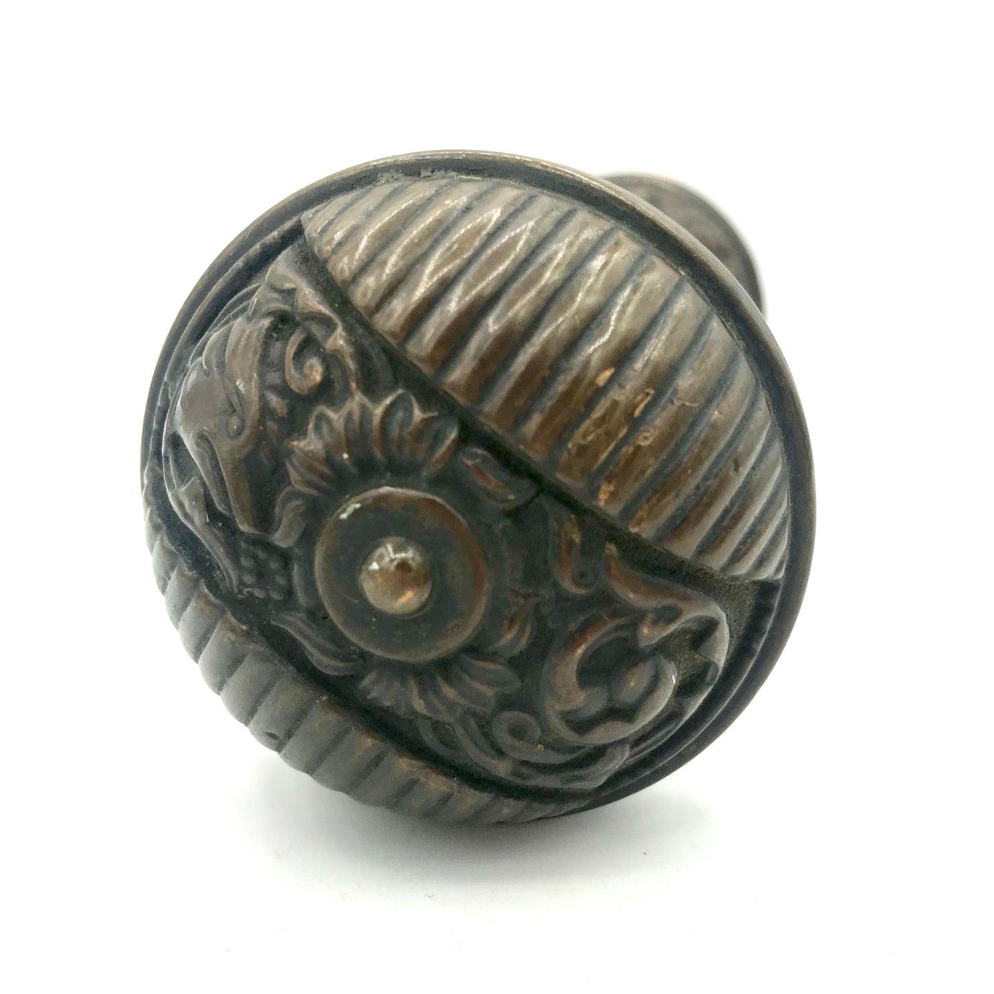 Antique Brass Reading (c. 1890) and Nashua (c. 1885) Doorknobs
