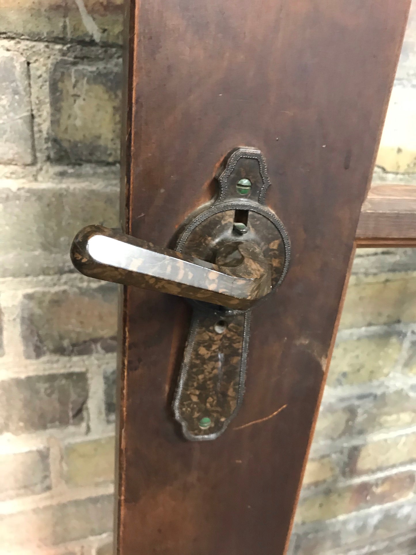 Antique Wood 15 Lite French Doors