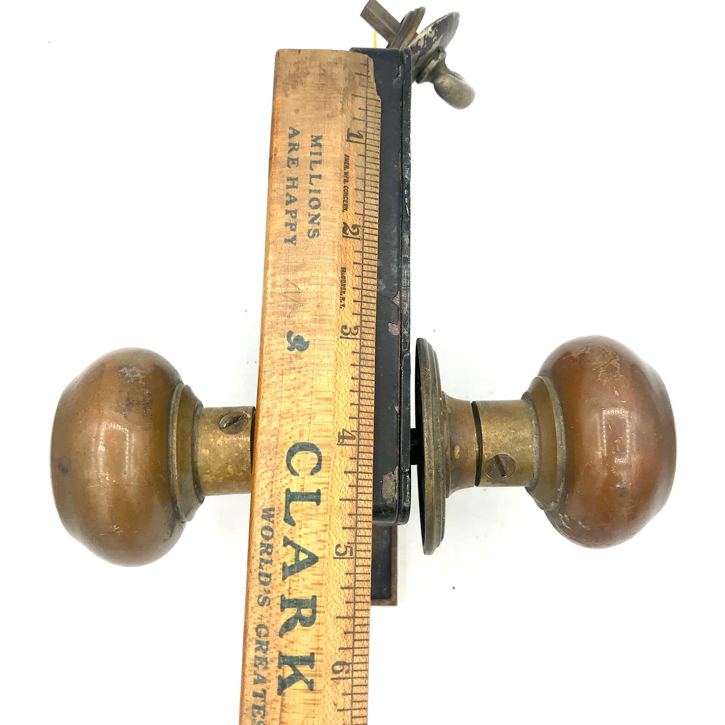 Antique Brass Russwin Exterior Door knob Set