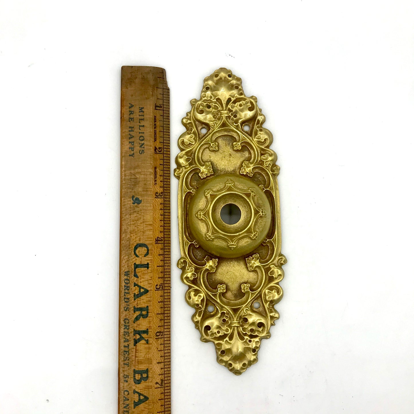 Antique Solid Brass Sargent Door Bell Cover