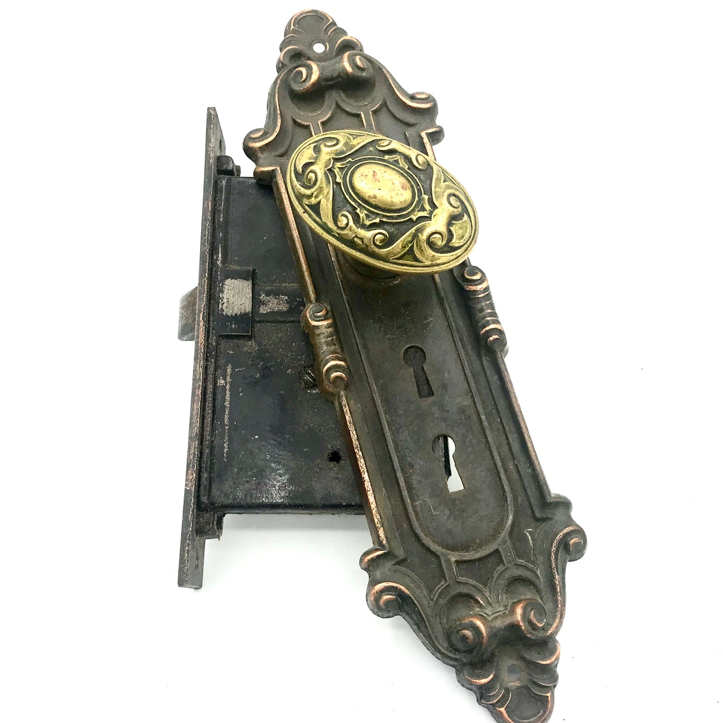 Yale & Towne Meridian c. 1910 Exterior Door Knob Set