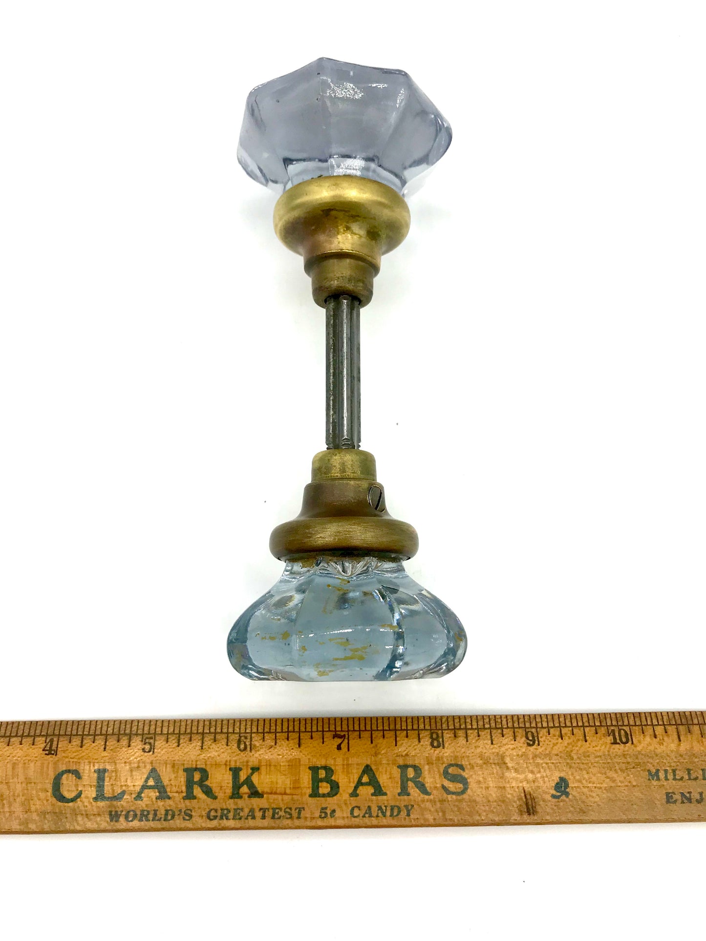 Antique Glass Doorknob - Blue/purple Knobs