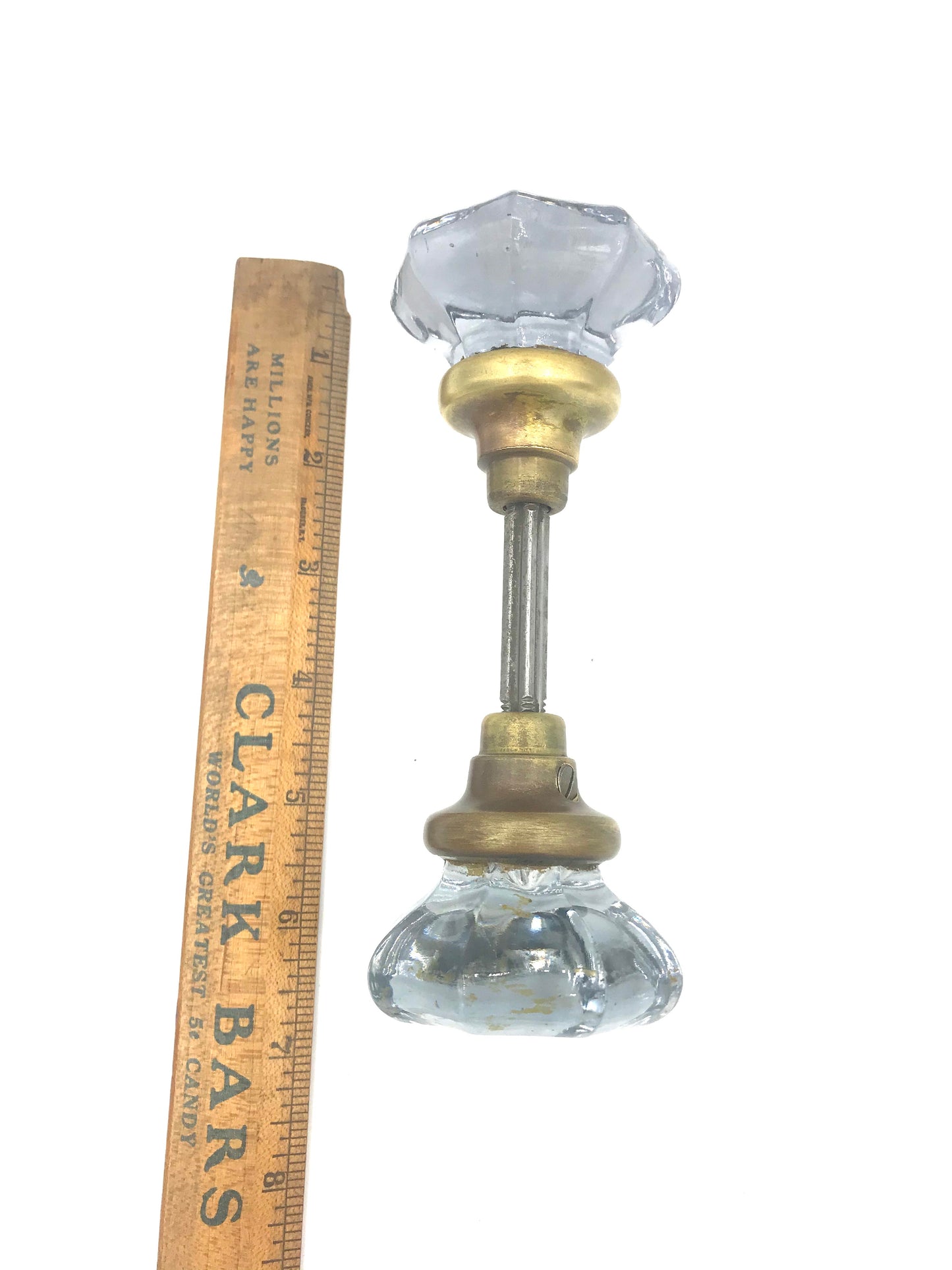 Antique Glass Doorknob - Blue/purple Knobs