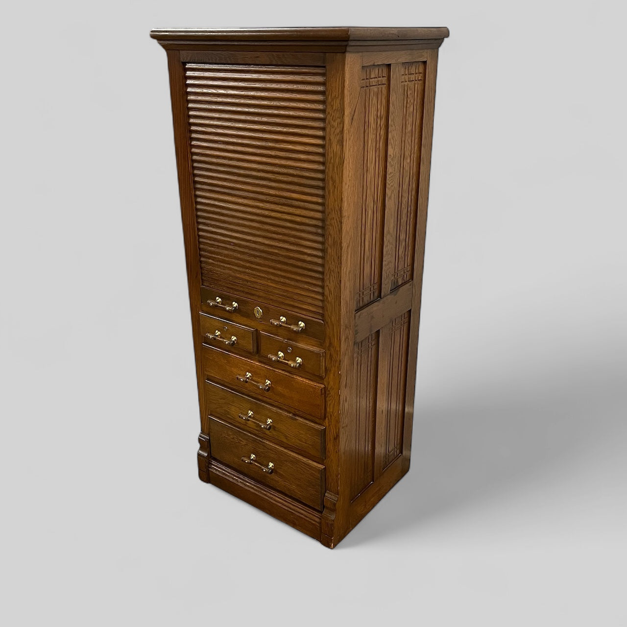 Rare Antique Oak Dental / Medical Cabinet