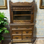 Ornate Antique Oak Doctor’s Cabinet
