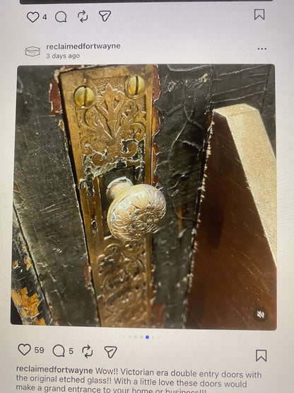 Antique Victorian Entry Doorset