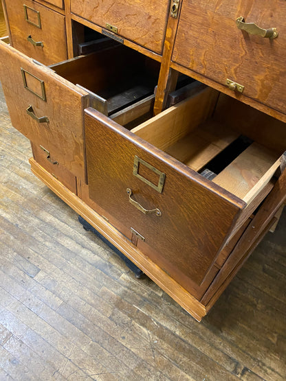 Vintage 12 Drawer Library Bureau
