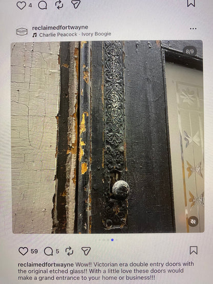 Antique Victorian Entry Doorset