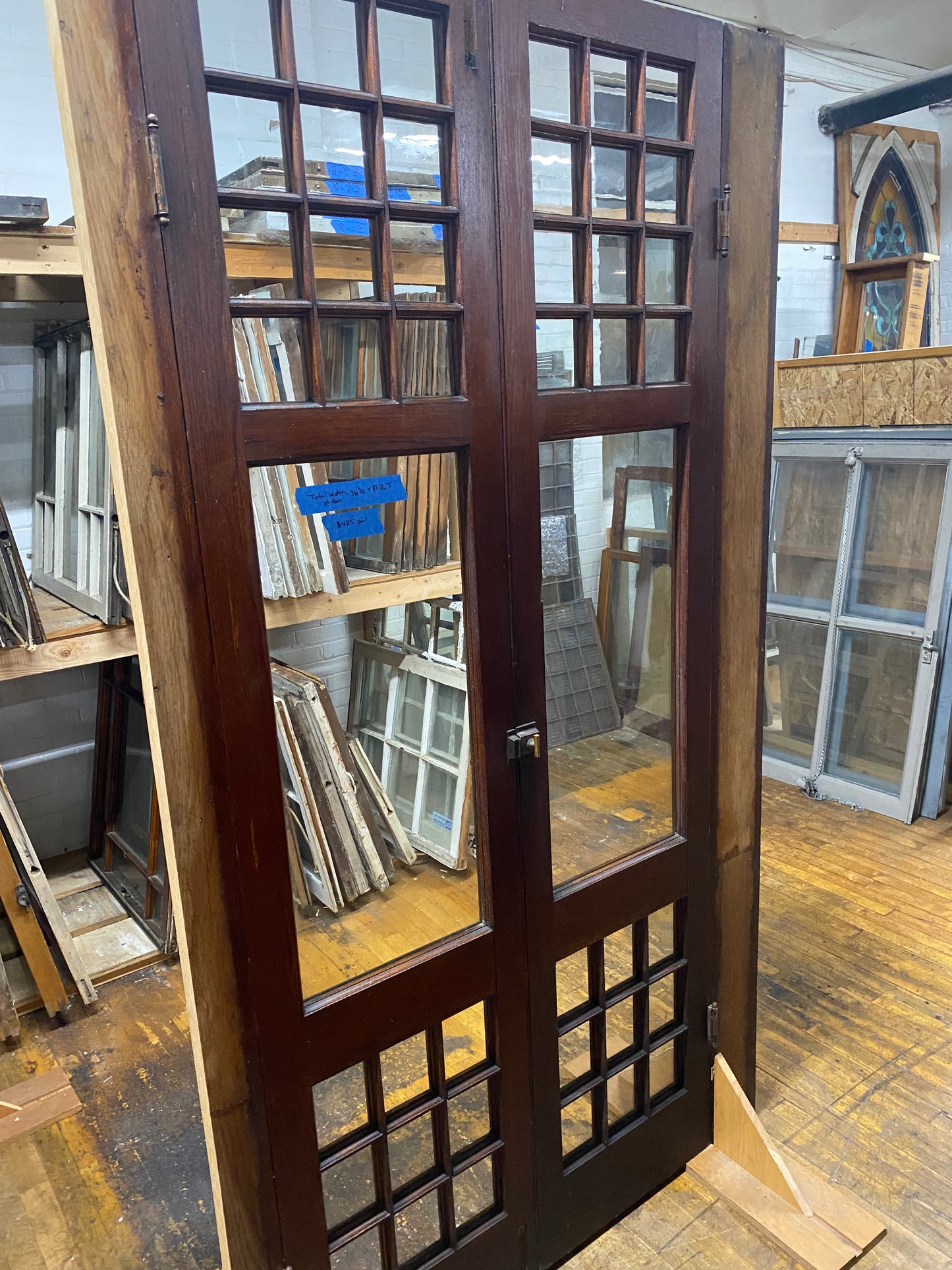 Antique Oak Built-In Cabinet/Pantry Doors