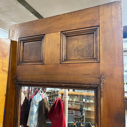 Antique Exterior Door With Half Glass
