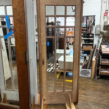 Gorgeous Antique Pocket Doors With Thick Beveled Glass