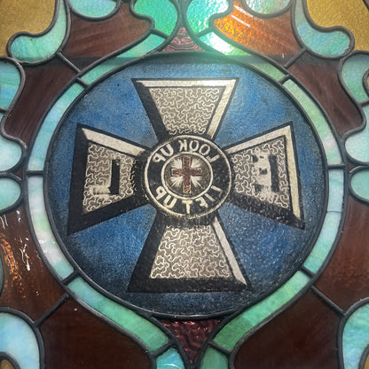 Antique Stained Glass Window From An Early 1900s Church