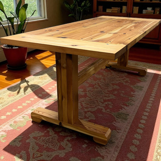 Custom Made Table Made From Reclaimed Antique Pine Table