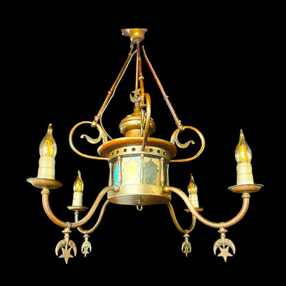 Vintage Brass Turkish/Moroccan Chandelier