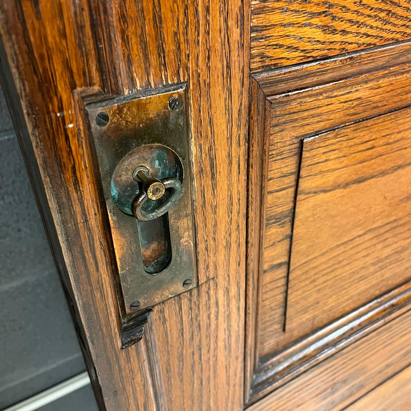 Antique Oak Pocket Door