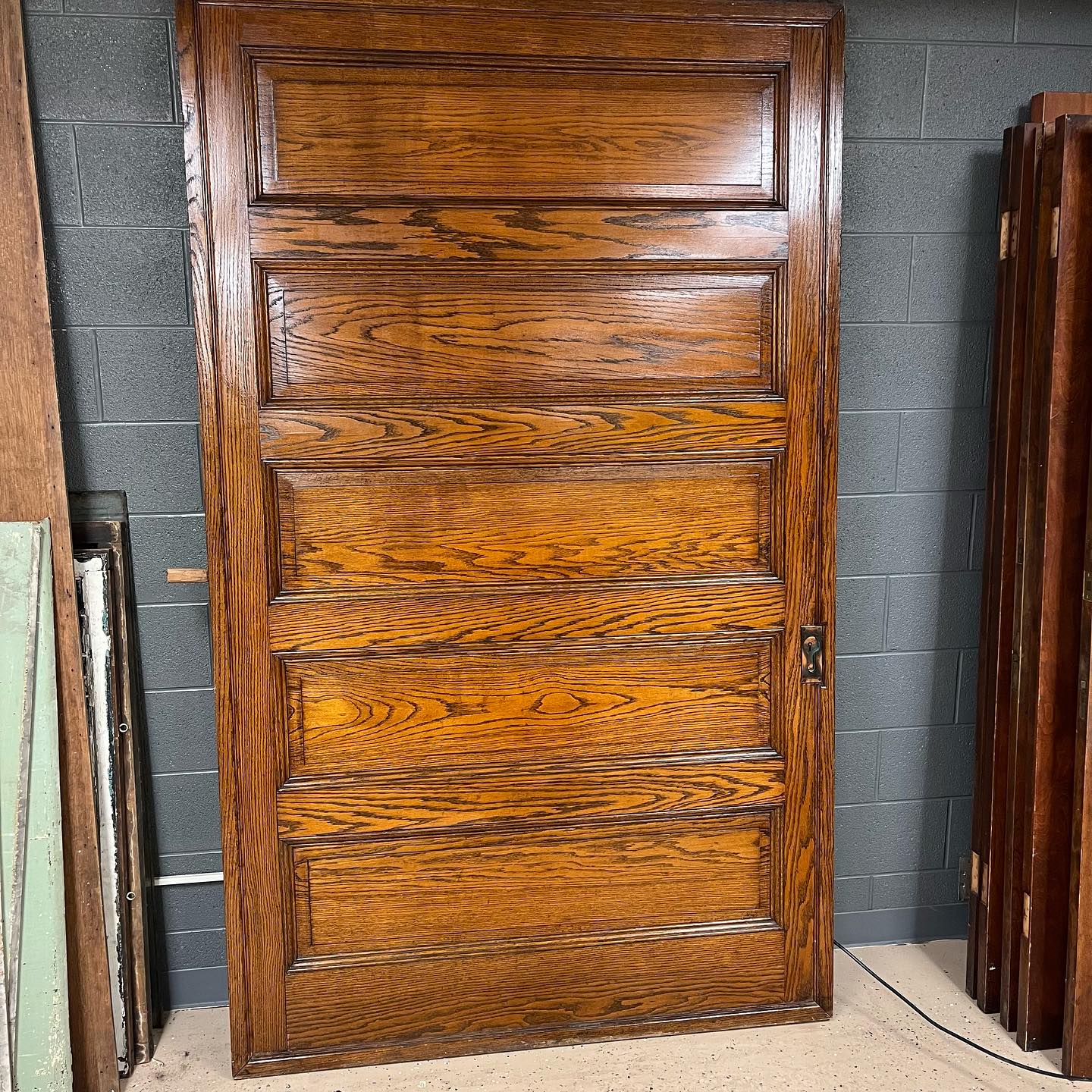 Antique Oak Pocket Door