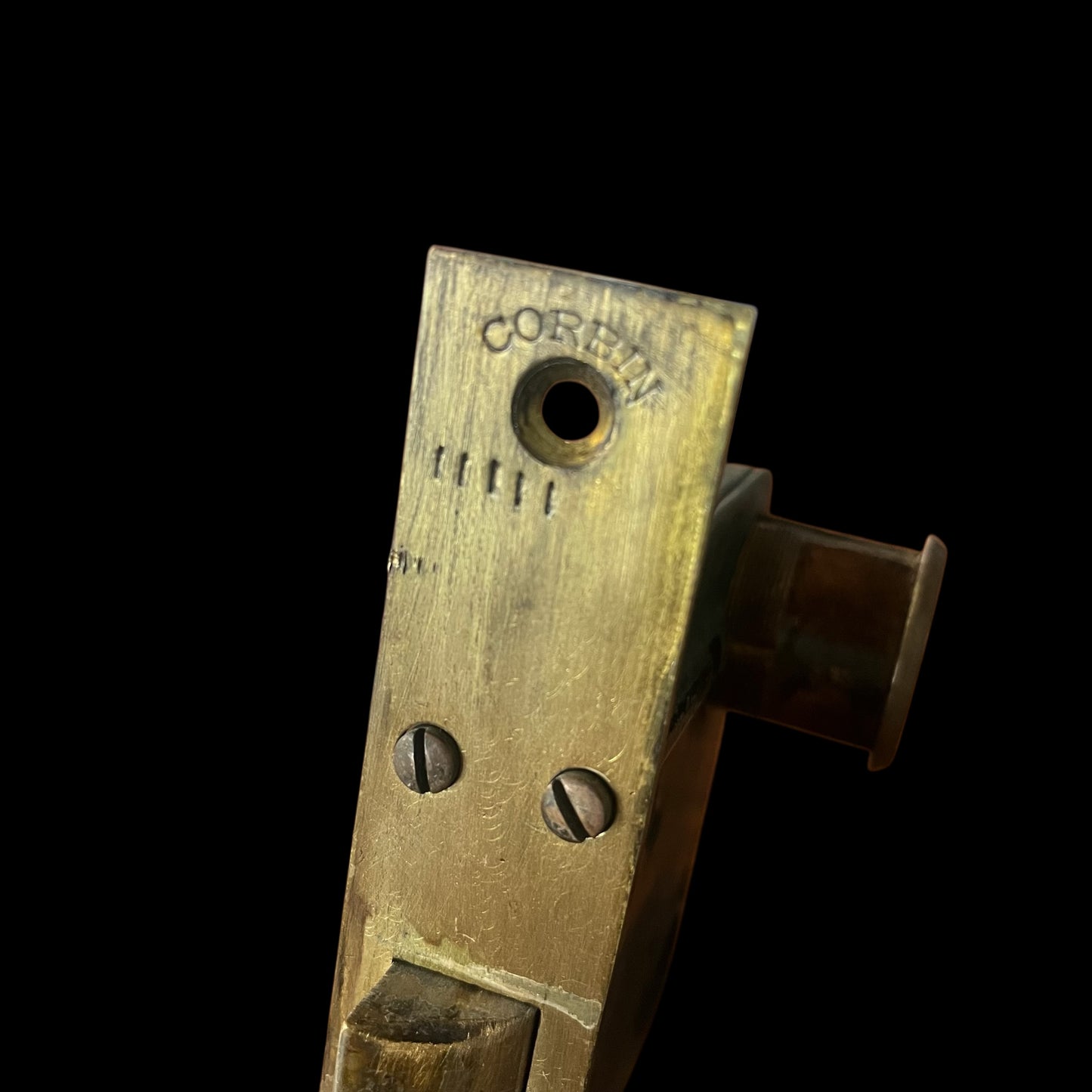 Antique Corbin Brass Exterior Door Hardware Set