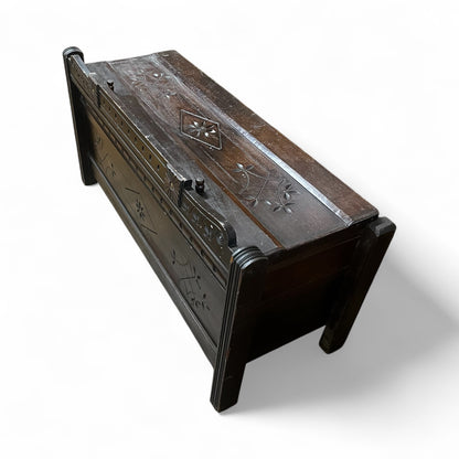 Hand-Carved Antique Chest