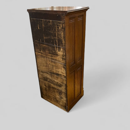 Rare Antique Oak Dental / Medical Cabinet