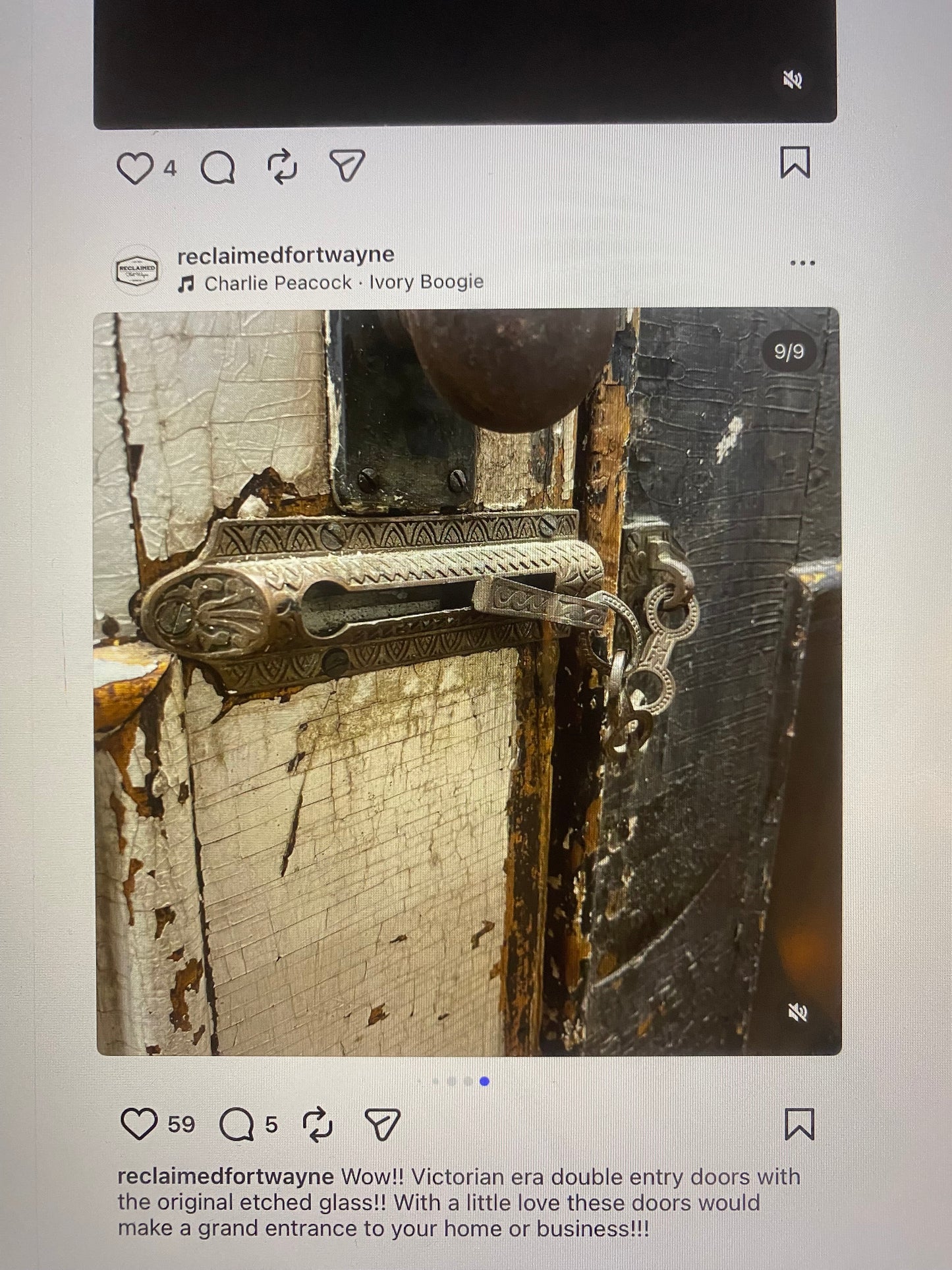 Antique Victorian Entry Doorset