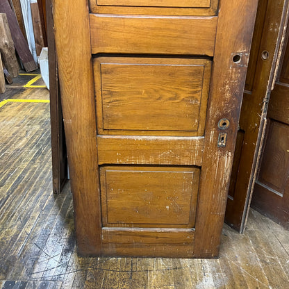 Tall Antique Oak 5 Panel Interior Door