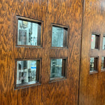Load image into Gallery viewer, Antique French Doors with Original Thick Beveled Glass and Brass Hardware - Includes Oak Frame
