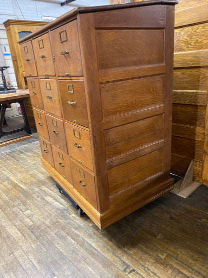 Vintage 12 Drawer Library Bureau
