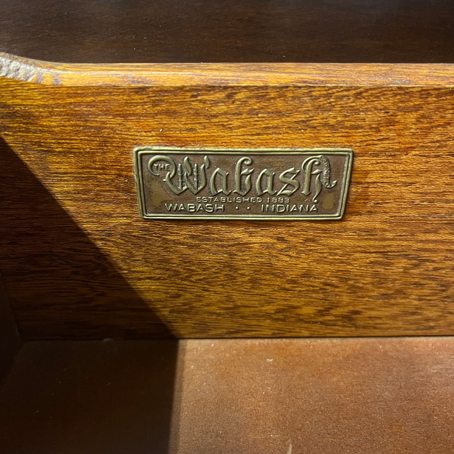 Antique Secretary Desk Made By The Wabash Co. (EST. 1883)