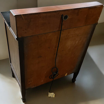 Rare Antique Dental Medical Cabinet With Glass Top and Antique Dental Equipment
