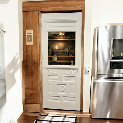 Ornate Antique Door With Glass