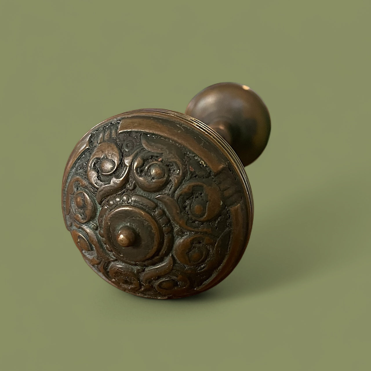 Antique Brass Reading “Columbian” Doorknob c. 1897