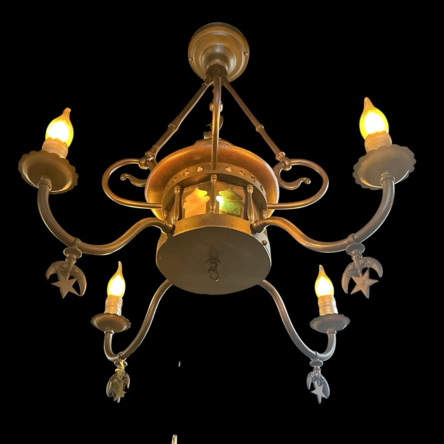 Vintage Brass Turkish/Moroccan Chandelier