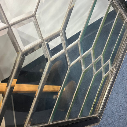 Antique Beveled Leaded Glass Window