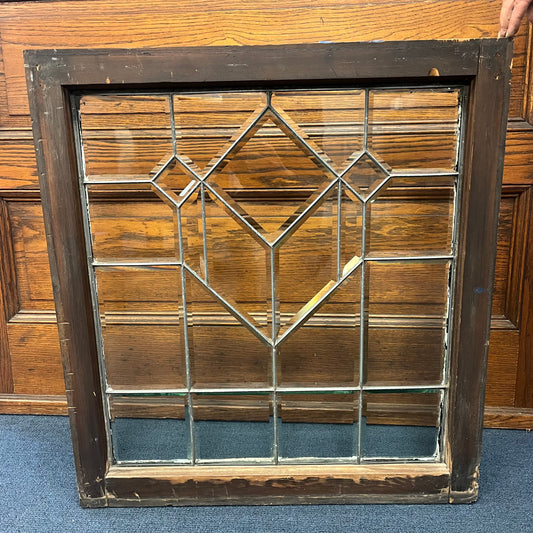 Antique Beveled Glass Leaded Window