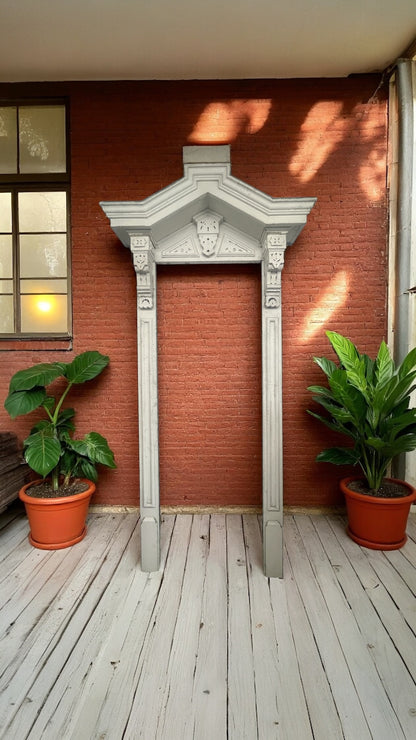 Antique Window Surround and Pediment from 1858 Victorian House
