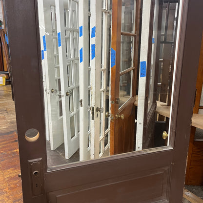 Antique Exterior Door With Half Glass