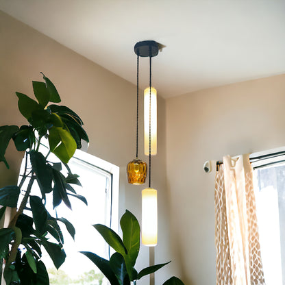 Custom Made Mid-Century Pendant Light - New Hardware/Wiring