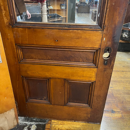 Antique Exterior Door With Half Glass