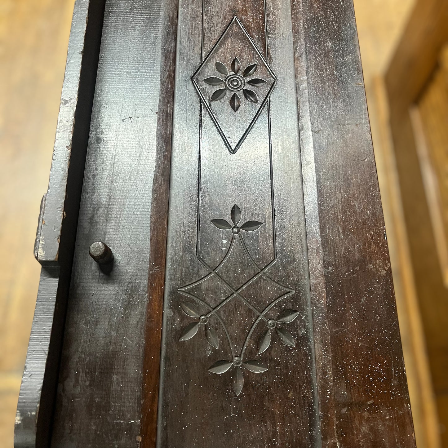 Hand-Carved Antique Chest