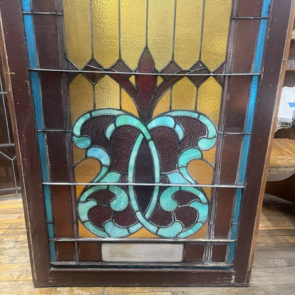 Antique Stained Glass Window From An Early 1900s Church