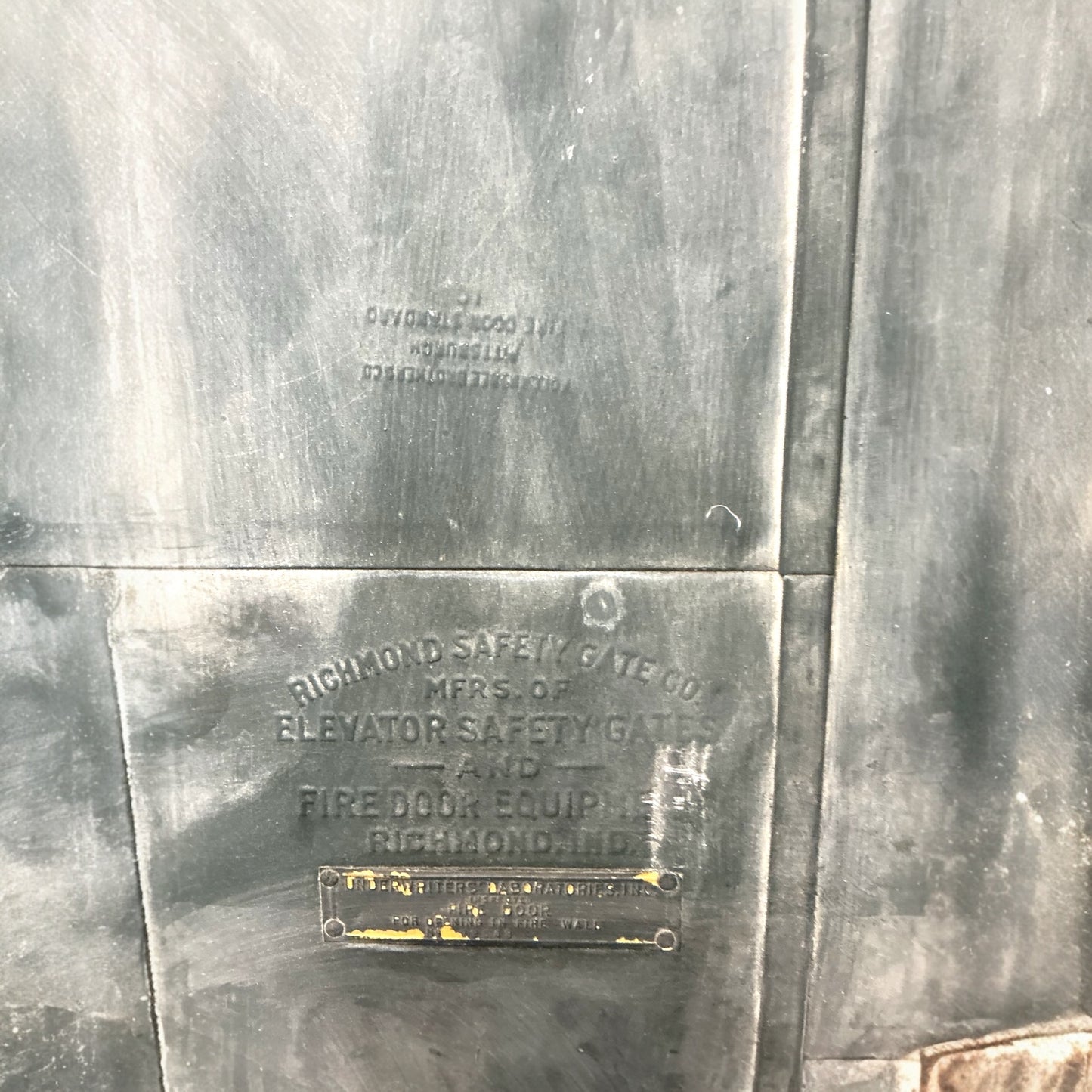 Antique Steel Wrapped Fire Door