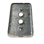 Load image into Gallery viewer, Antique (c. 1920s) Porcelain Enameled Steel Face Plate for Push Button Light Switches
