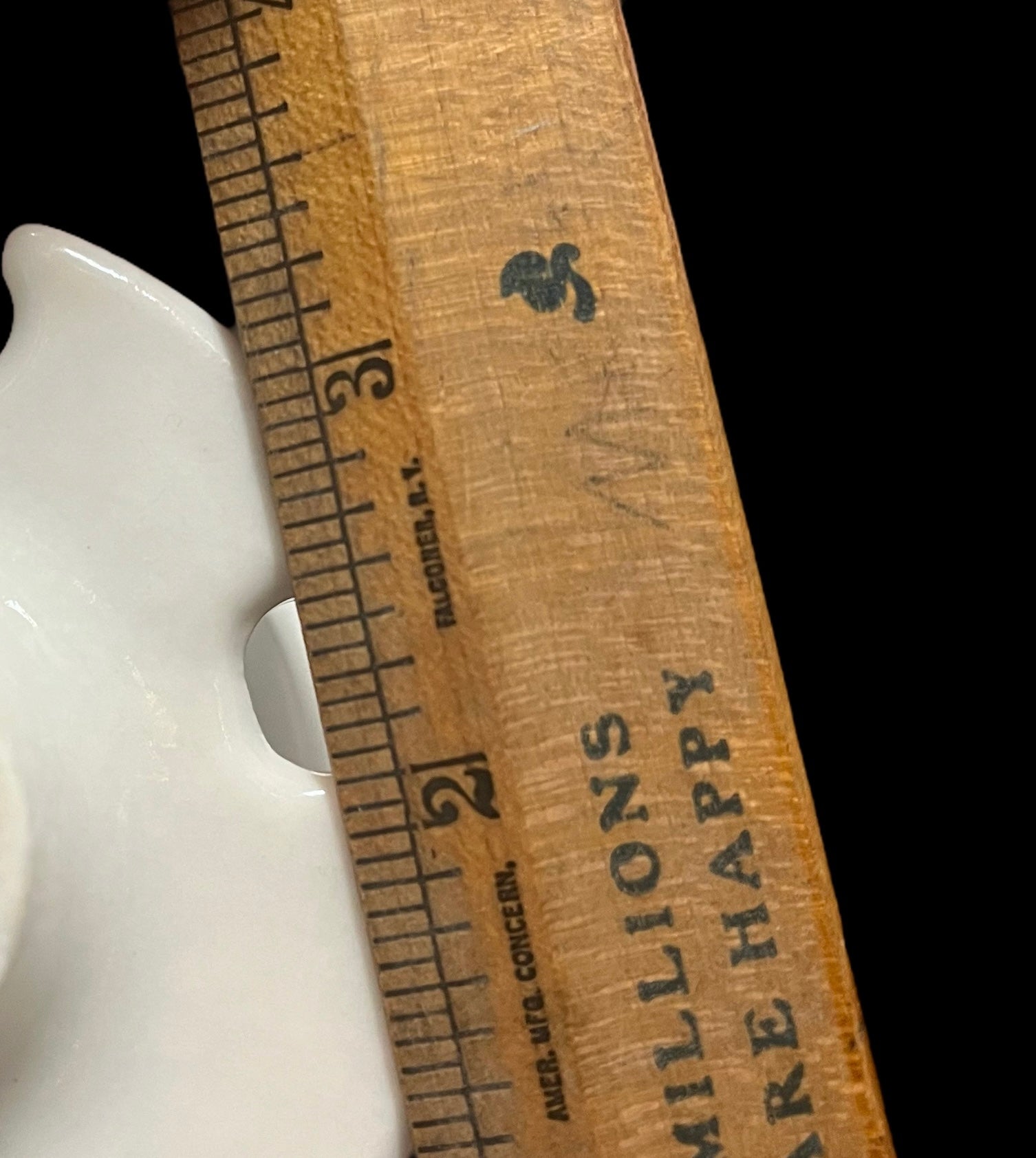 Antique (c. 1920s) Porcelain Cup and Toothbrush Holder - Wall Mount