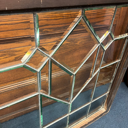 Antique Beveled Glass Leaded Window