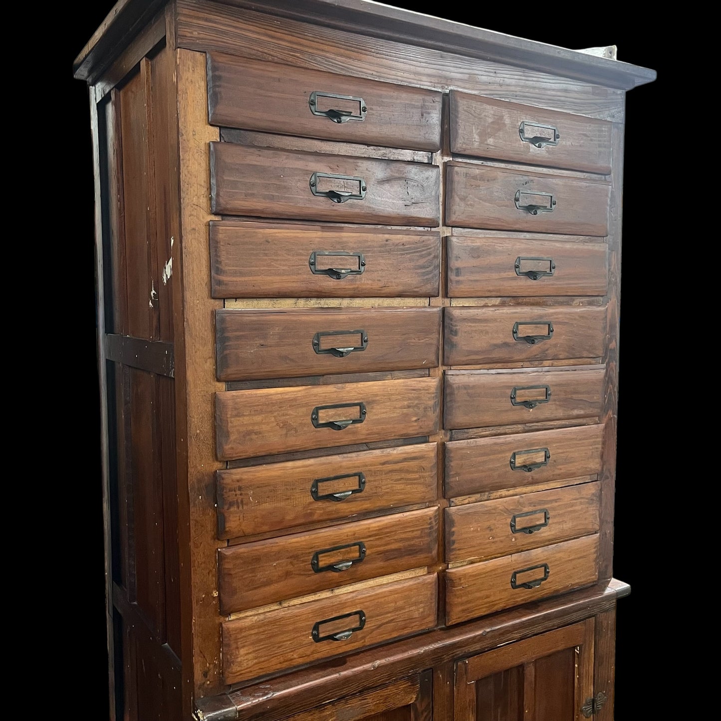 Antique (early 1900s) Cabinet with Drawers and Filing Slots
