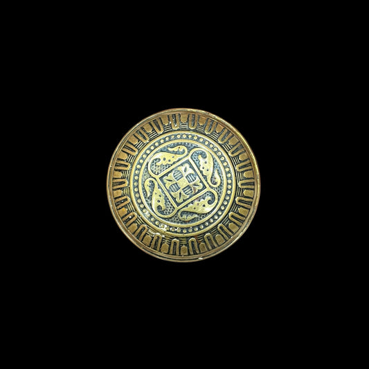 Antique Brass Ornate / Decorative Single Door Knob c. 1888