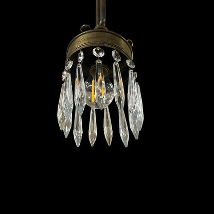Antique Victorian Pendant Light - Rewired
