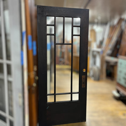 Antique Oak Craftsman Style Exterior Door